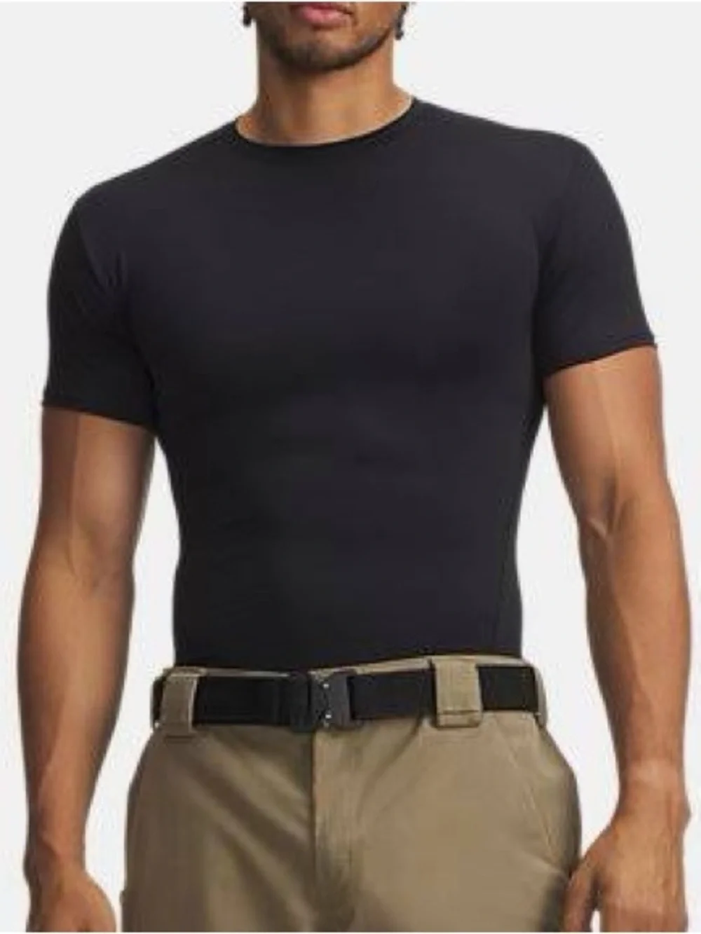 Under Armour men's Tactical HeatGear Compression short sleeve T-shirt in black